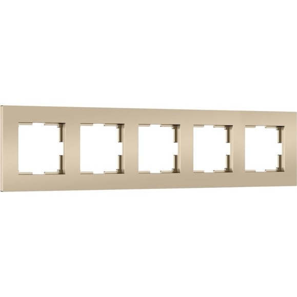 Рамка на 5 постов WERKEL Slab W0052911 (шампань софт) a071629