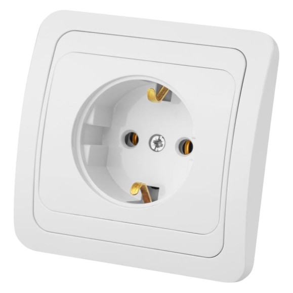 Розетка, белая 2П+З 16А TDM ELECTRIC Валдай SQ1804-0008 Розетка, белая 2П+З 16А TDM ELECTRIC Валдай SQ1804-0008