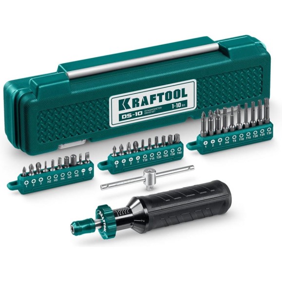 Динамометрическая отвертка KRAFTOOL 1-10 Нм 64037 Динамометрическая отвертка KRAFTOOL 1-10 Нм 64037