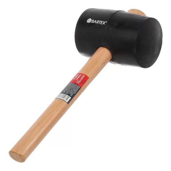 Киянка BARTEX 1300 г, резина, рук дерев, Евро 364670