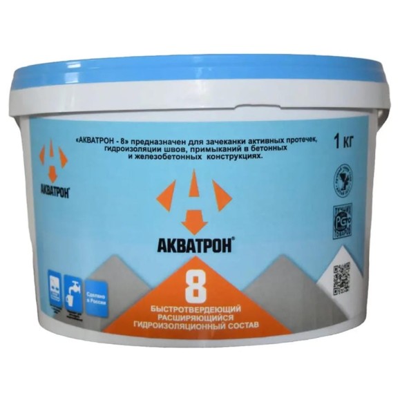 Сухая смесь АКВАТРОН -8 Гидропломба, 1кг 90306