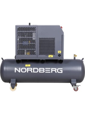 Компрессор винтовой NORDBERG 4 кВт, 10 бар, 450 л/мин, ресивер 180 л, IP54 NCF5R