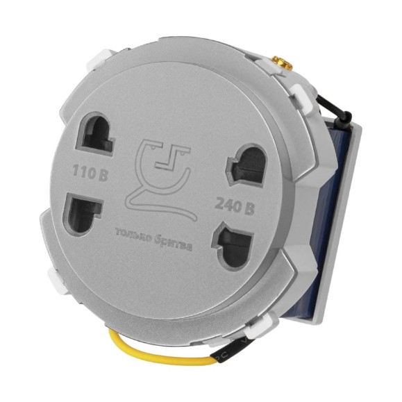 Розетка для бритвы TDM ELECTRIC платина, Розетка для бритвы TDM ELECTRIC платина,