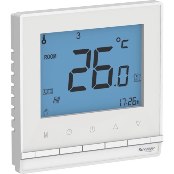 Терморегулятор с датчиком Systeme Electric (Schneider Electric) AtlasDesign, Белый, +5 до +35C, 16 A ATN000138