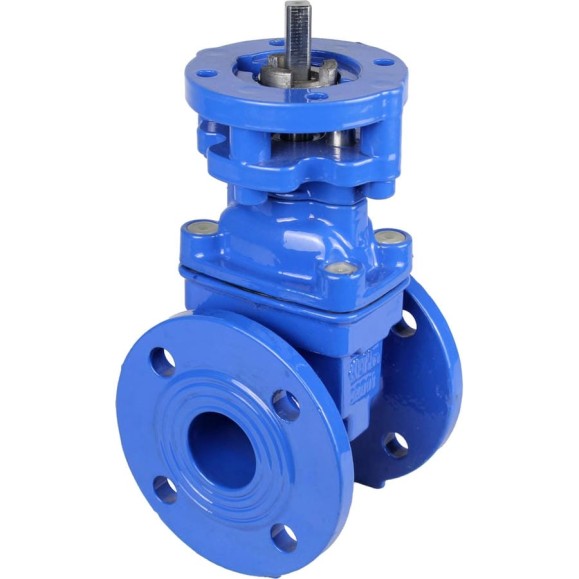 Задвижка клиновая DN.ru 30ч939р GGG50-GGG50-EPDM-BLUE Ду40 Ру10/16 фланцевая, клин обрезиненный, c ISO-фланцем, квадратный шток D040-10573 Задвижка клиновая DN.ru 30ч939р GGG50-GGG50-EPDM-BLUE Ду40 Ру10/16 фланцевая, клин обрезиненный, c ISO-фланцем, квадратный шток D040-10573