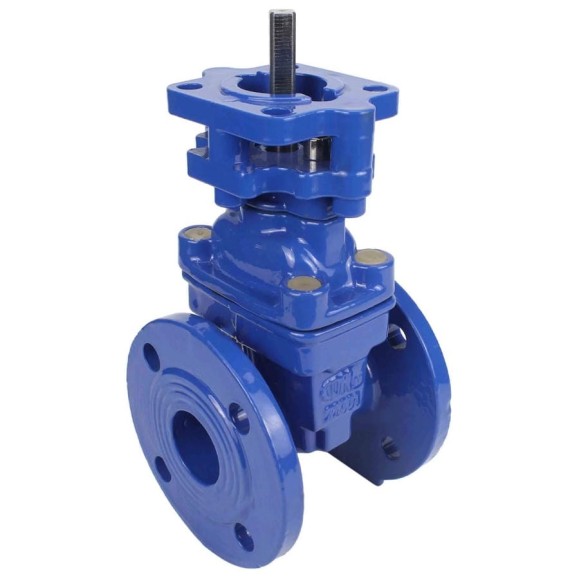 Задвижка клиновая DN.ru 30ч939р GGG50-GGG50-EPDM-BLUE Ду300 Ру10/16 фланцевая, клин обрезиненный, c ОСТ-фланцем, квадратный шток D040-10572 Задвижка клиновая DN.ru 30ч939р GGG50-GGG50-EPDM-BLUE Ду300 Ру10/16 фланцевая, клин обрезиненный, c ОСТ-фланцем, квадратный шток D040-10572