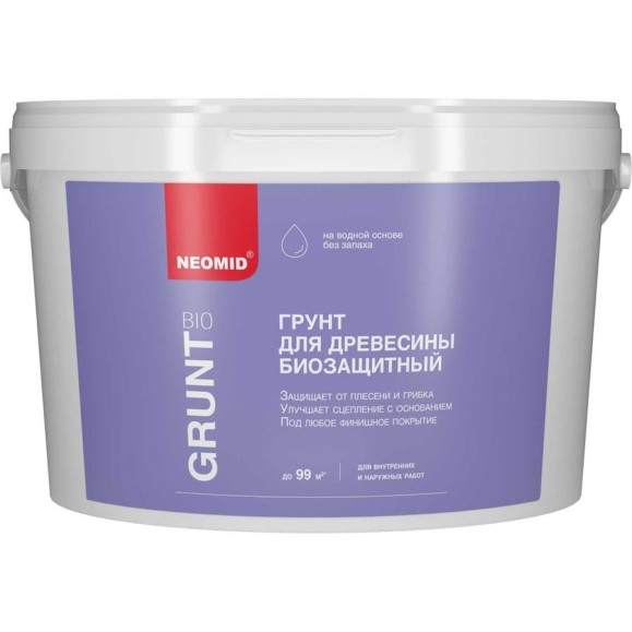 Грунт (9 л) - универсальный деревозащитный акриловый NEOMID Bio (9 л) Н-BioГрунт-9 Грунт (9 л) - универсальный деревозащитный акриловый NEOMID Bio (9 л) Н-BioГрунт-9