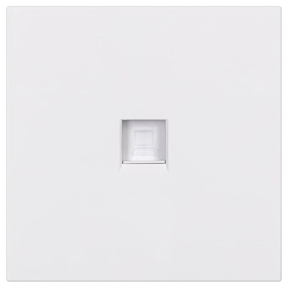 Розетка компьютерная SMARTBUY RJ-45 независимая 10А белая Альтаир SBE-i11w-S1-RJ