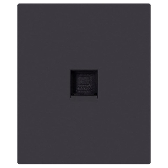 Розетка компьютерная SMARTBUY RJ-45 модульная 10А черная Альтаир SBE-m11b-S1-RJ