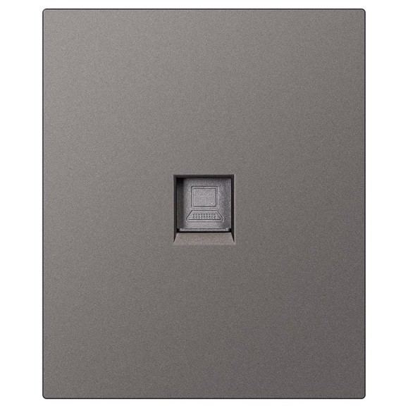 Розетка компьютерная SMARTBUY RJ-45 модульная 10А графит Альтаир SBE-m11g-S1-RJ