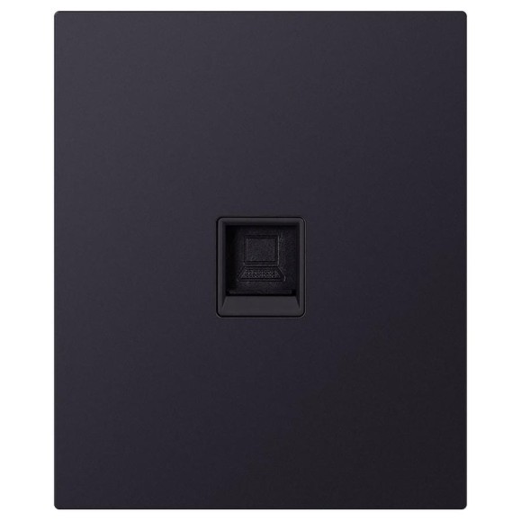 Розетка компьютерная SMARTBUY RJ-45 модульная 10А черная акрил Альтаир SBE-m11ba-S1-RJ