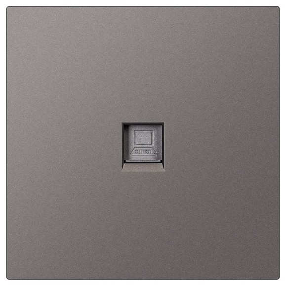 Розетка компьютерная SMARTBUY RJ-45 независимая 10А графит Альтаир SBE-i11g-S1-RJ