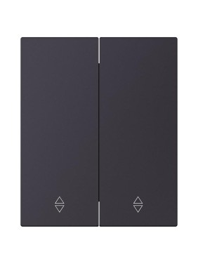 Выключатель проходной 2-клавишный SMARTBUY модульный 10А черный акрил Альтаир SBE-m11ba-10-SW22-0