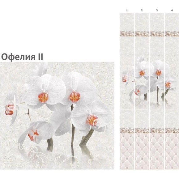 Панель КронаПласт пвх unique офелия ii, 4 шт. 00-00073352 Панель КронаПласт пвх unique офелия ii, 4 шт. 00-00073352