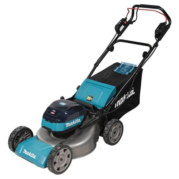 Аккумуляторная газонокосилка Makita XGT 40vMAX, 1900Вт, 48см, 62л, 1,5-5км/ч, 4в1, (2xBL4050F; DC40RC) LM001GT201
