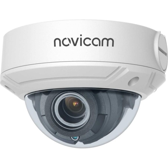 IP видеокамера купольная Novicam PRO 27  v. - антивандальная IK10, матрица 1/2.8 CMOS, 2 Мп 25/30 к/с, объектив вариофокальный 2.8-12 мм, уличная всепогодная IP67, И 1283