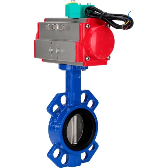 Затвор дисковый DN.ru GGG50-316L-EPDM Ду125 Ру16, пневмопривод DA-083, магнитный переключатель МППП-200 D050-86025 Затвор дисковый DN.ru GGG50-316L-EPDM Ду125 Ру16, пневмопривод DA-083, магнитный переключатель МППП-200 D050-86025