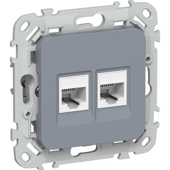 Розетка 2-я компьютерная IEK FLITE RJ45 кат.5Е UTP РК5е-2-0-ФлМ маренго FI-K22-1-K35 Розетка 2-я компьютерная IEK FLITE RJ45 кат.5Е UTP РК5е-2-0-ФлМ маренго FI-K22-1-K35