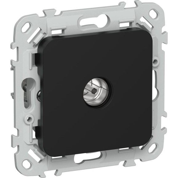Розетка TV IEK FLITE экранированная оконечная тип M РТВм-1-1-1-ФлЧ черный FI-A13-O-K02