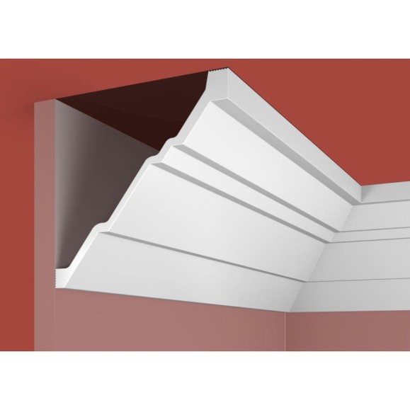 Карниз, плинтус потолочный Cosca Decor 147х145х2000мм Экополимер KX055 00-00072680 Карниз, плинтус потолочный Cosca Decor 147х145х2000мм Экополимер KX055 00-00072680