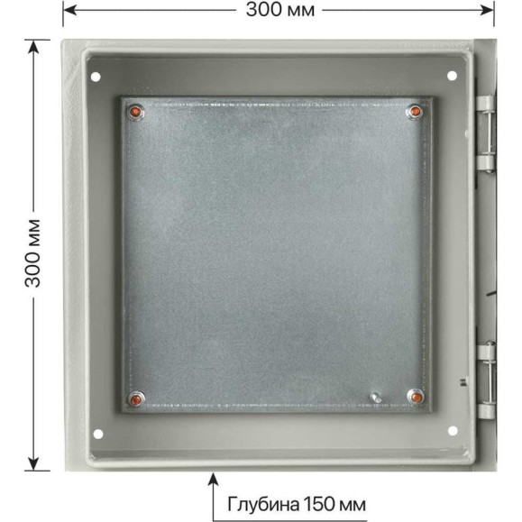 Щит с монтажной панелью ЩМП-3.3.15 IP66 300х300х150 TDM ELECTRIC SQ0905-1005 Щит с монтажной панелью ЩМП-3.3.15 IP66 300х300х150 TDM ELECTRIC SQ0905-1005
