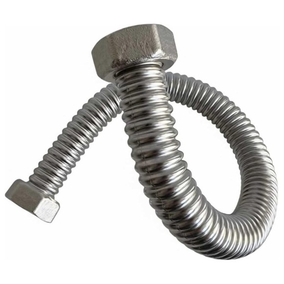 Подводка гибкая универсальная STACORT из нержавеющей стали SS304, NT-1/2''- 250 Г-Г (никель, гайка-гайка, 250 мм) NT 1/2-250-GG(N) Подводка гибкая универсальная STACORT из нержавеющей стали SS304, NT-1/2''- 250 Г-Г (никель, гайка-гайка, 250 мм) NT 1/2-250-GG(N)