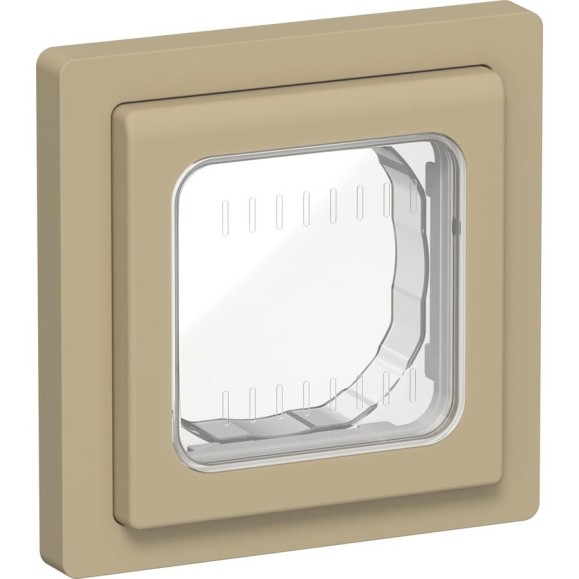 Рамка IEK FLITE 1-местная IP55 Рпро-1-55-ФлХ хаки FI-M10-32-55-K59