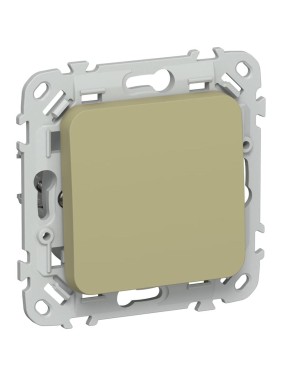 Выключатель IEK FLITE 1-клавишный, проходной, 10А ВС61-1-0-ФлО оливковый FI-V12-0-10-1-K26