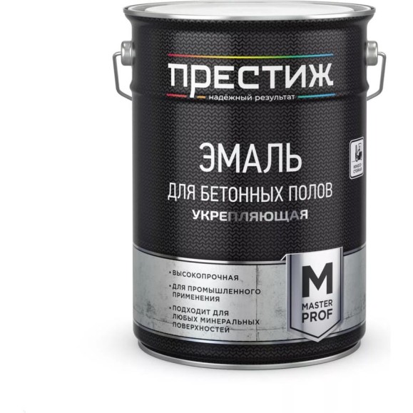 Эмаль для бетонных полов ПРЕСТИЖ серая, 6 кг 280485