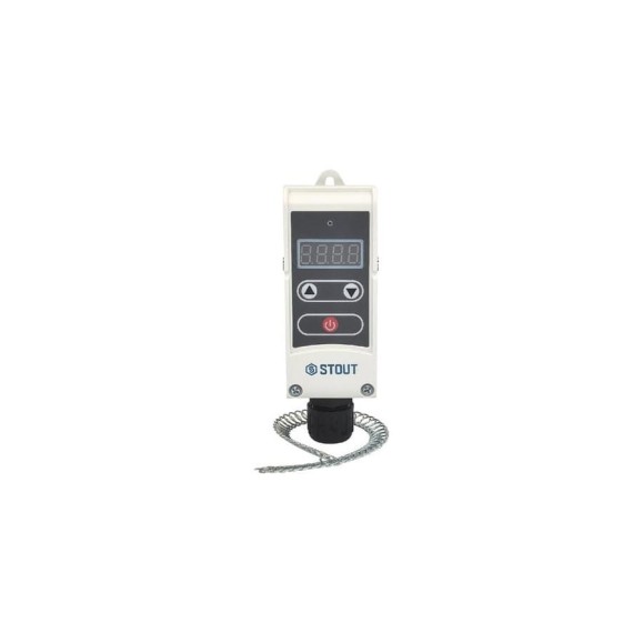Термостат накладной электронный с пружинным фиксаторо STOUT STE-1006-200580 RG009455R1GA35