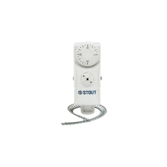 Термостат накладной механический с пружинным фиксатор STOUT STE-1007-200090 RG009455R1JD3B