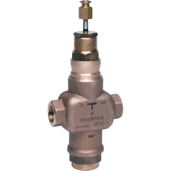 Ходовой регулирующий линейный муфтовый клапан DN25 PN16 Kvs 10 20мм Honeywell V5013R1065