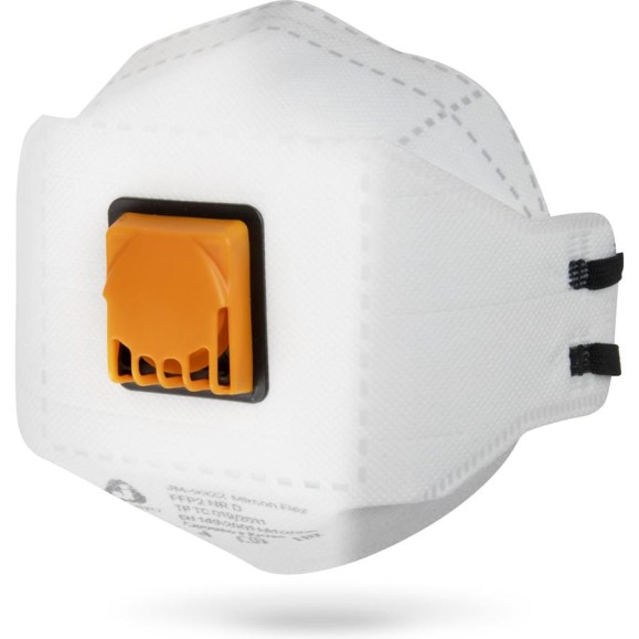 Респиратор Jeta Safety (от пыли и аэрозолей) с клапаном (20 шт) трехпанельный, FFP2 NR D, JM-9322-pack
