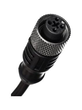 Кабель с разъёмом Prompower 5 метров. Разъём M12 прямой. 4-pin KJT-J12S4-5M-TA KJTJ12S45MTA