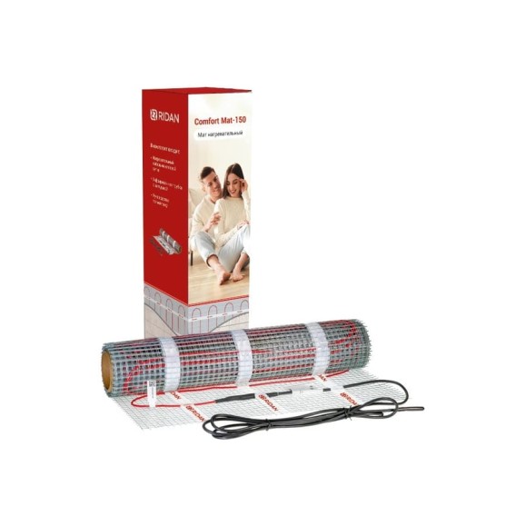 Нагревательный мат Ридан Ridan Comfort Mat-150 1500 Вт 230 В 10 м² 21RT0413R Нагревательный мат Ридан Ridan Comfort Mat-150 1500 Вт 230 В 10 м² 21RT0413R
