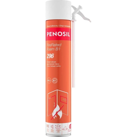 Огнеупорная бытовая монтажная пена Penosil Fire Rated Foam B1 296 720 мл, A1657Z Огнеупорная бытовая монтажная пена Penosil Fire Rated Foam B1 296 720 мл, A1657Z
