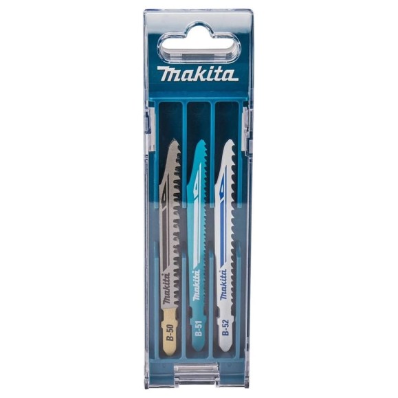 Набор пилок Makita для лобзика 10 шт (дерево Fast finishx4, Fastx4, металлх2, универсал x2, ламинат x2) B-44426 Набор пилок Makita для лобзика 10 шт (дерево Fast finishx4, Fastx4, металлх2, универсал x2, ламинат x2) B-44426
