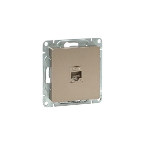 Механизм розетки EKF RJ11, шампань, Эпика UP1-SOC-RJ11 Механизм розетки EKF RJ11, шампань, Эпика UP1-SOC-RJ11
