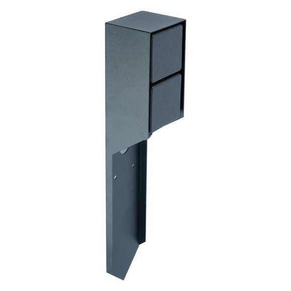 Розетка уличная FERON, TM201, 220-230V, 16A, IP44, 70,60,380мм, черный, 52185