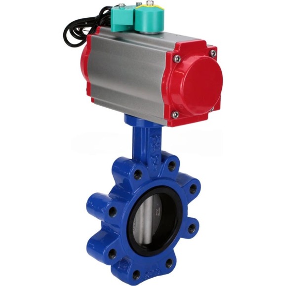 Затвор дисковый DN.ru QT450-304-NBR-2W-Fb-H Ду150 Ру16 LUG, пневмопривод DA-105, магнитный переключатель МППП-200 D050-86200 Затвор дисковый DN.ru QT450-304-NBR-2W-Fb-H Ду150 Ру16 LUG, пневмопривод DA-105, магнитный переключатель МППП-200 D050-86200