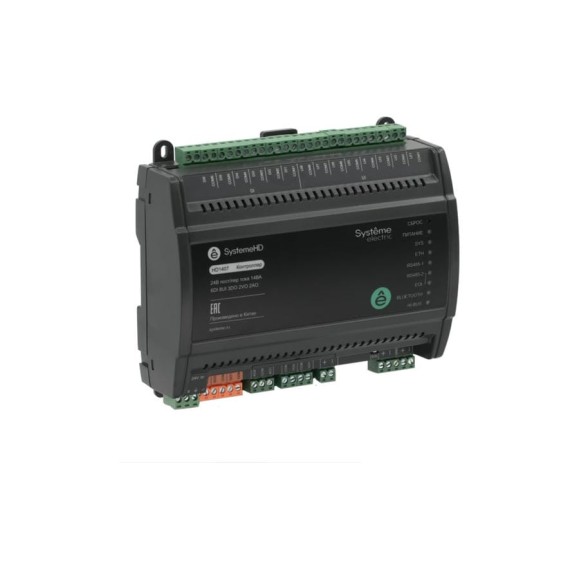 Контроллер Systeme Electric SystemeHD, 6DI, 8UI, 3DO, 2AO, 2VO, Ethernet, 2RS485, BACnet, Modbus ~24 В/=24 В HD1407