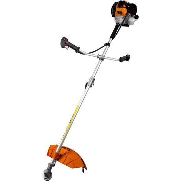 Триммер бензиновый Gramex GT-56 R 3 кВт, 4.1 л.с, бак 1.2 л, захват 25.5/42 см, разборная штанга, катушка и нож, 026910 Триммер бензиновый Gramex GT-56 R 3 кВт, 4.1 л.с, бак 1.2 л, захват 25.5/42 см, разборная штанга, катушка и нож, 026910