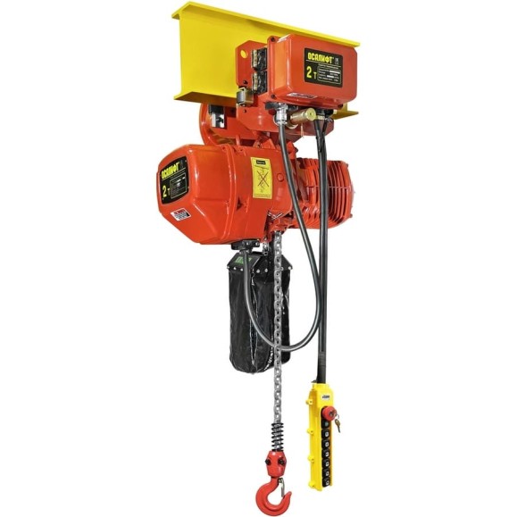Передвижная цепная электрическая таль OCALIFT 2т, 9м, 02-01s, 380в OCA0201ST9m