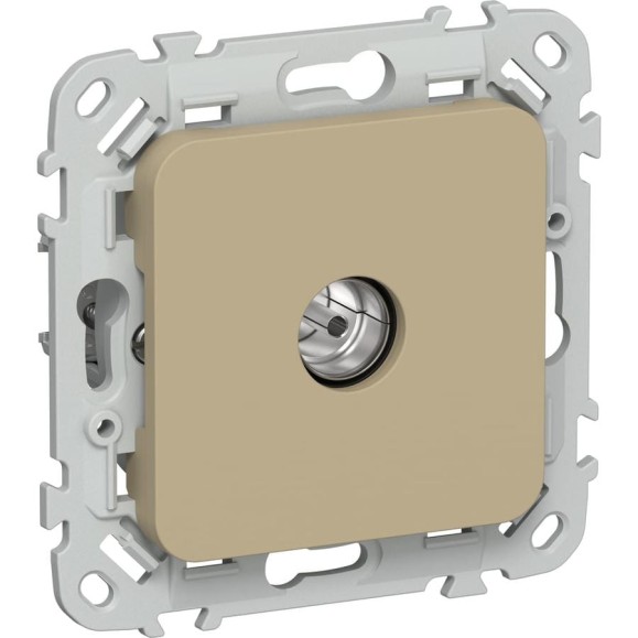 Розетка TV IEK FLITE экранированная оконечная тип M РТВм-1-1-1-ФлХ хаки FI-A13-O-K59