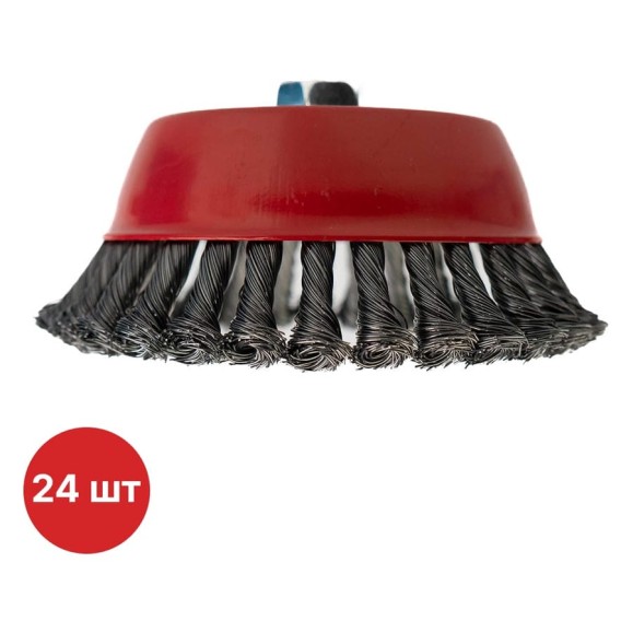 Щетка-чашка по нержавеющей стали крученая SAMGRUPP для УШМ 150/М14 INOX 24 шт SAMC-030200150-24 Щетка-чашка по нержавеющей стали крученая SAMGRUPP для УШМ 150/М14 INOX 24 шт SAMC-030200150-24