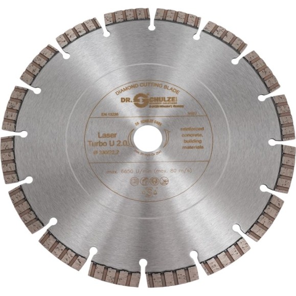 Диск алмазный Laser Turbo U (230х22.2 мм) DR.SCHULZE TS21002300 Диск алмазный Laser Turbo U (230х22.2 мм) DR.SCHULZE TS21002300