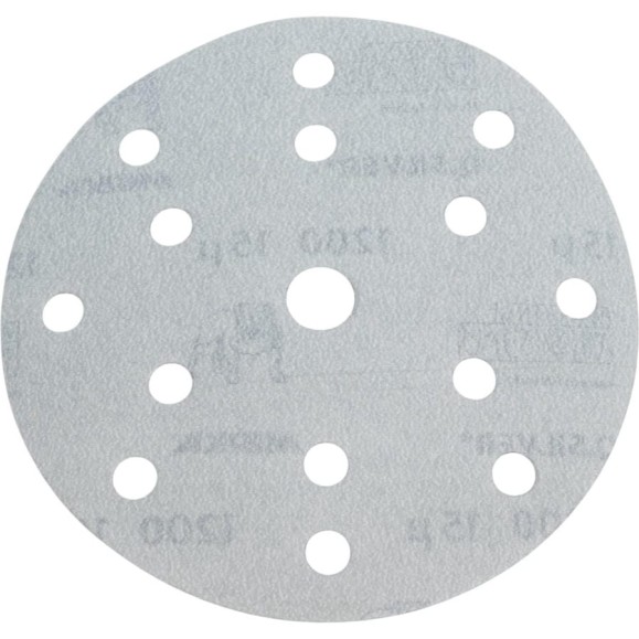 Круг шлифовальный Q.SILVER (50 шт; 150 мм; 15 отв; P1200) MIRKA 3661105093