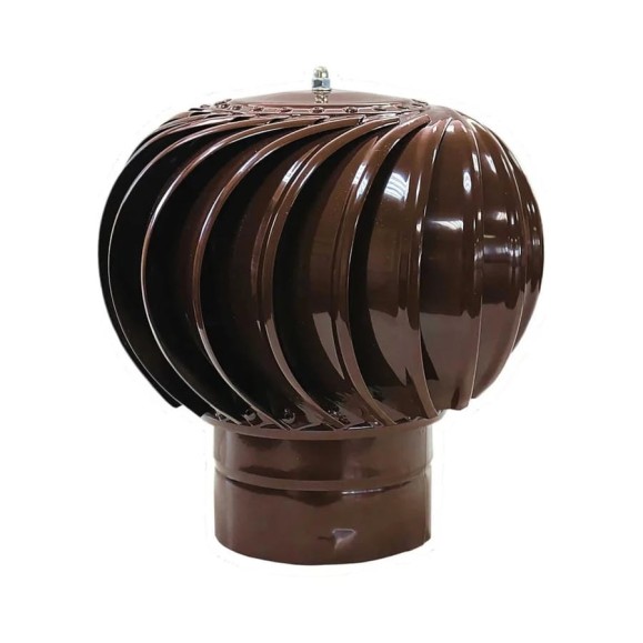 Дефлектор ротационный ROTADO D130, окрашенный коричневый RAL 8017 TSTR-130