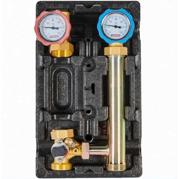 Насосная группа ROMMER с 3-х ходовым приводным смесителем 1 RDG-1004-002501 PEE9H49LQRKKT0