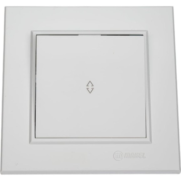 Переключатель MAKEL 1-клавишный СП Karea 10А IP20 бел. 56001005